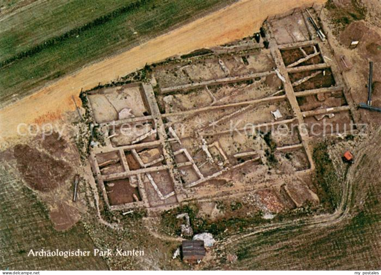 Xanten Archaeologischer Park Xanten Fliegeraufnahme