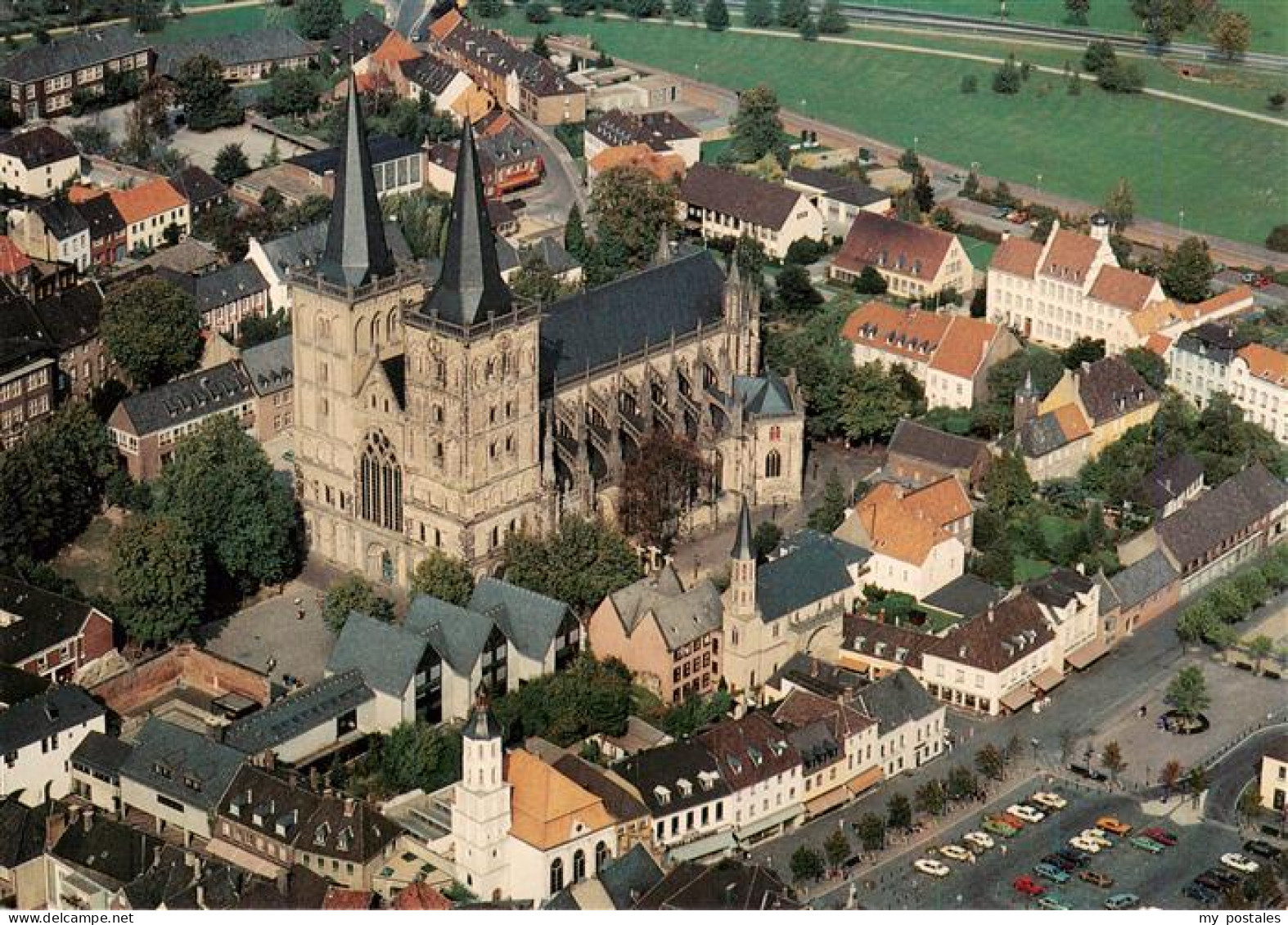 Xanten Dom Fliegeraufnahme
