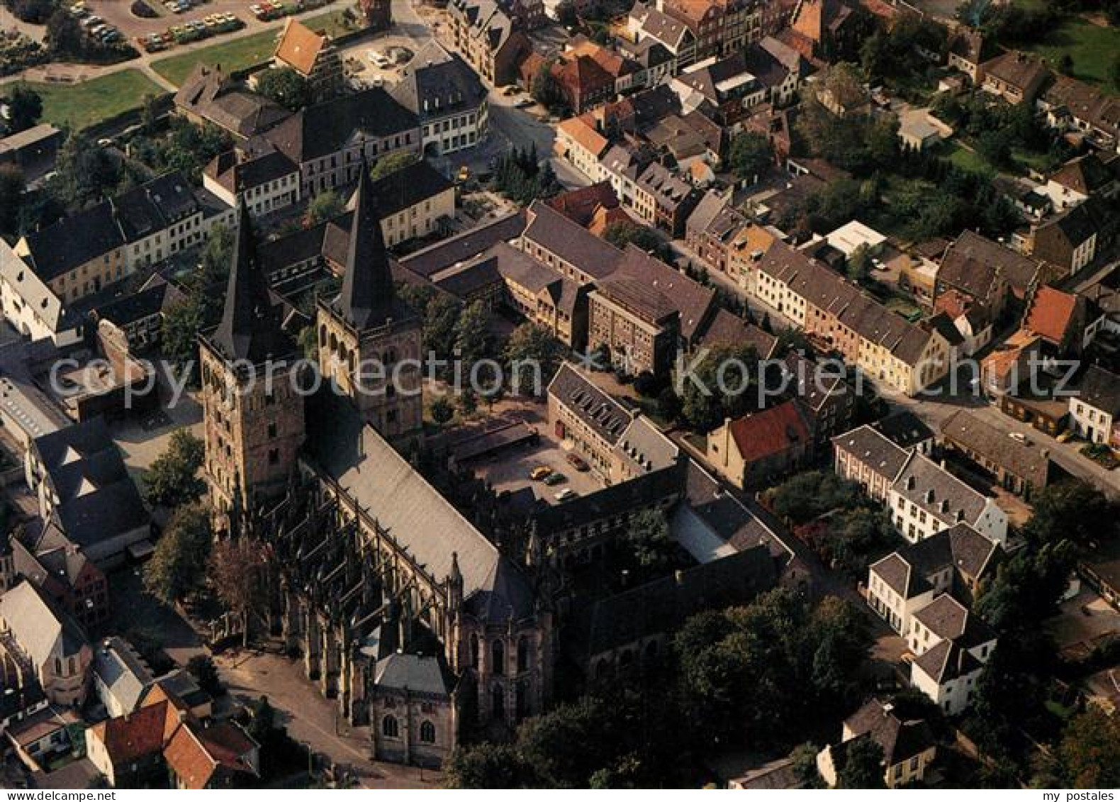 Xanten Fliegeraufnahme Dom