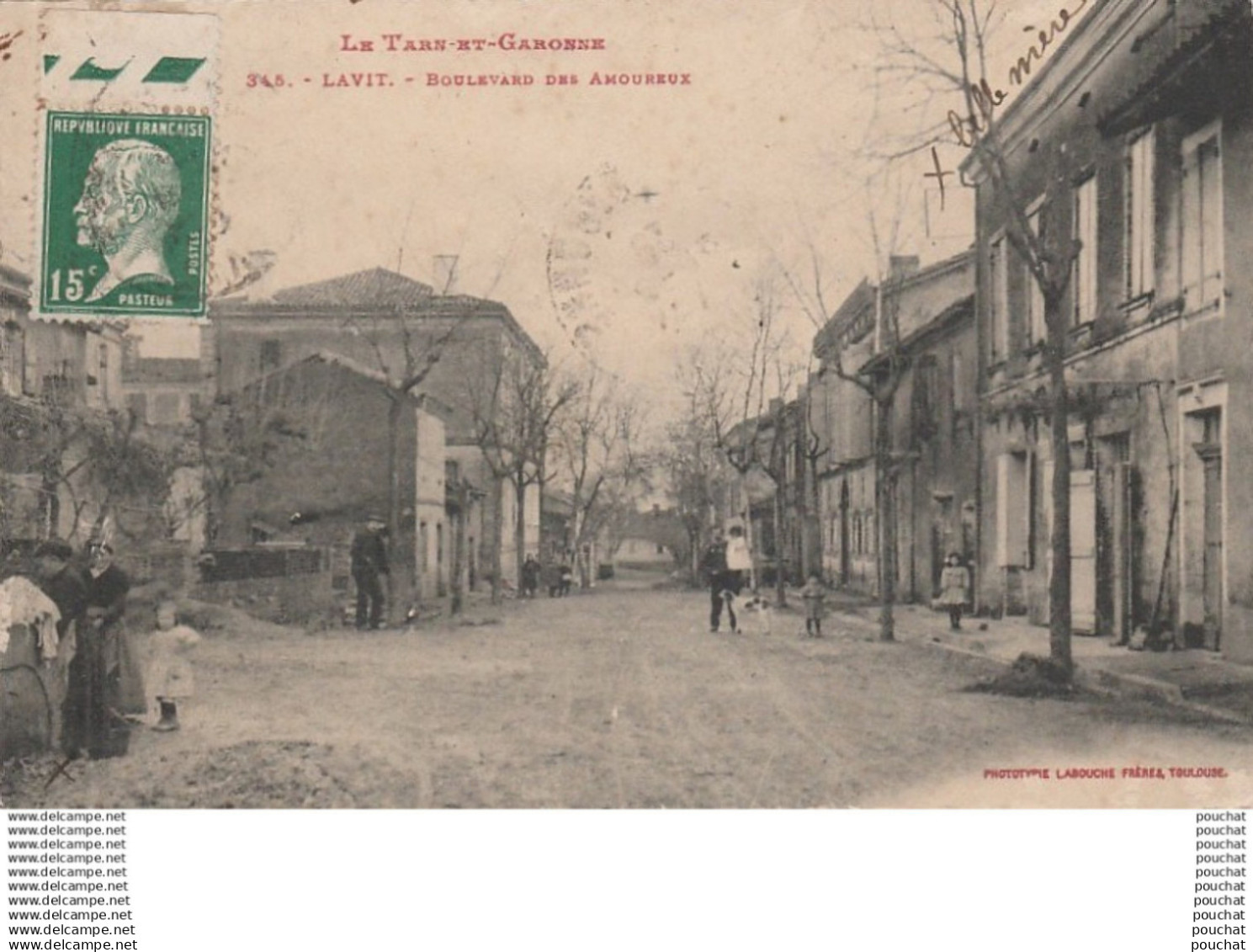 Y2-82) LAVIT (TARN ET GARONNE)  BOULEVARD DES AMOUREUX   - ( ANIMEE - HABITANTS - VILLAGEOIS )