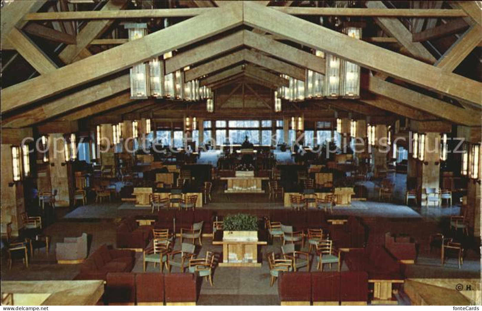 Yellowstone National Park Canyon Hotel Lounge Grand-Canyon