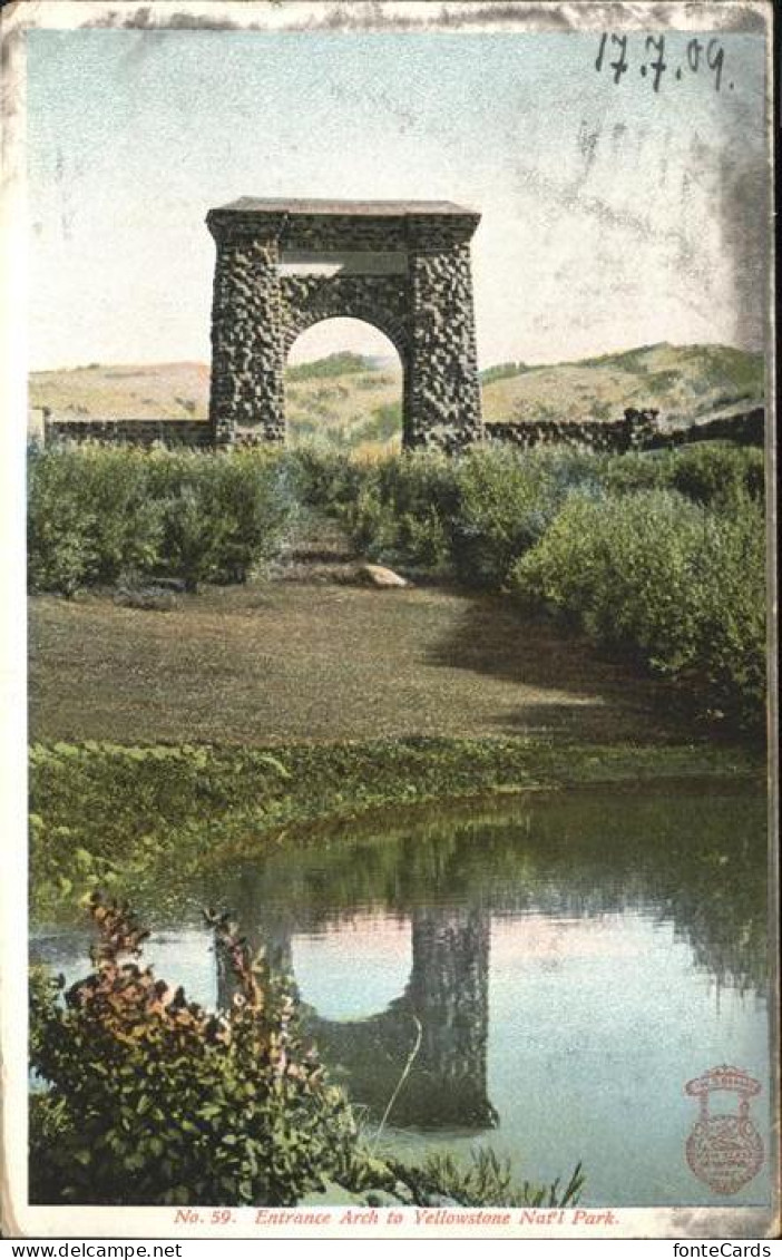 Yellowstone National Park Entrance Arch
