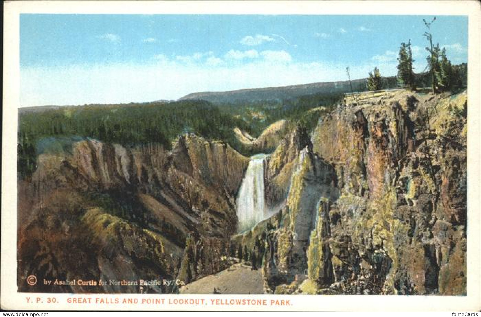 Yellowstone National Park Great Falls and Point Lookout