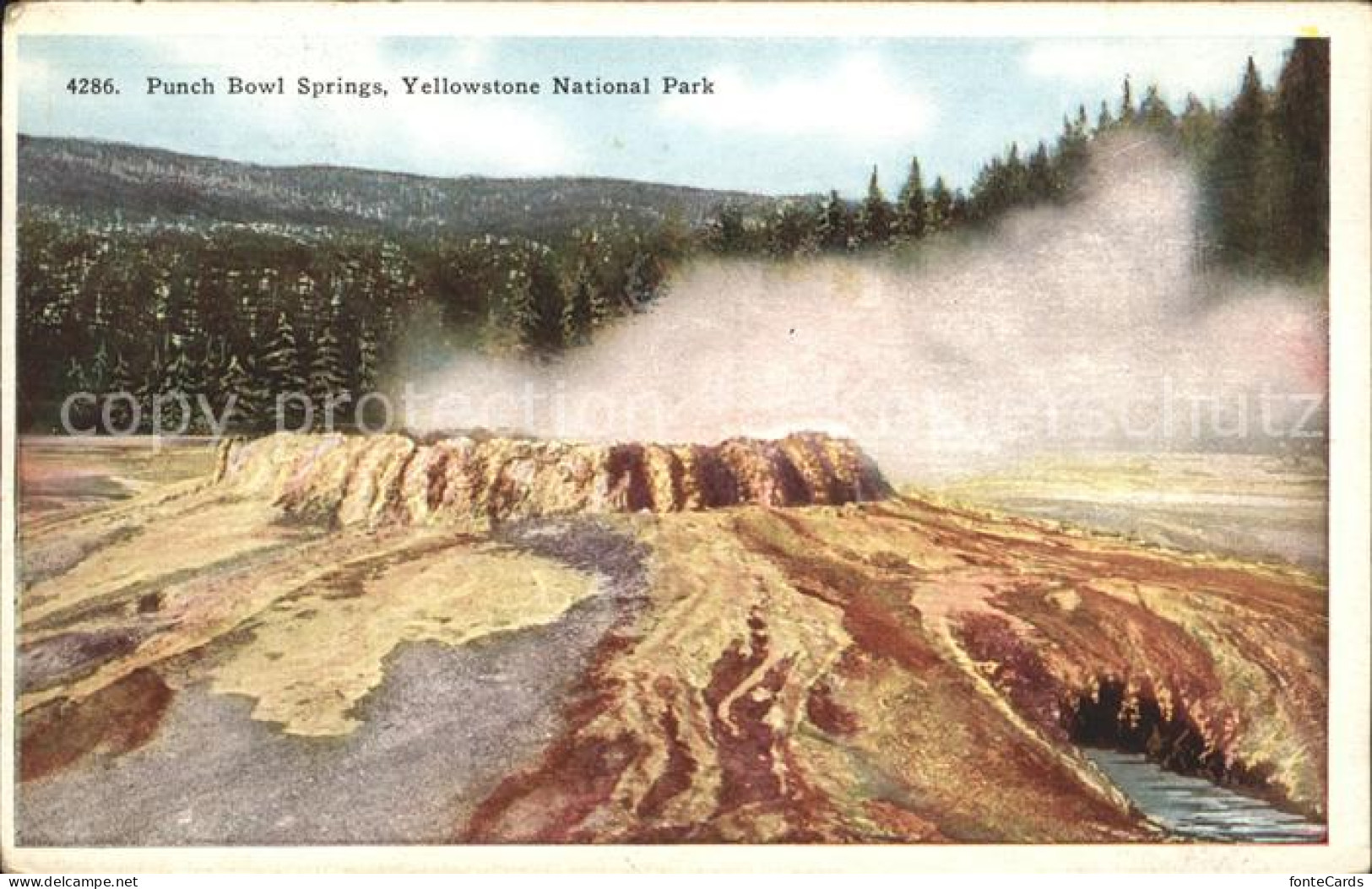 Yellowstone National Park Punch bowl springs yellowstone national park