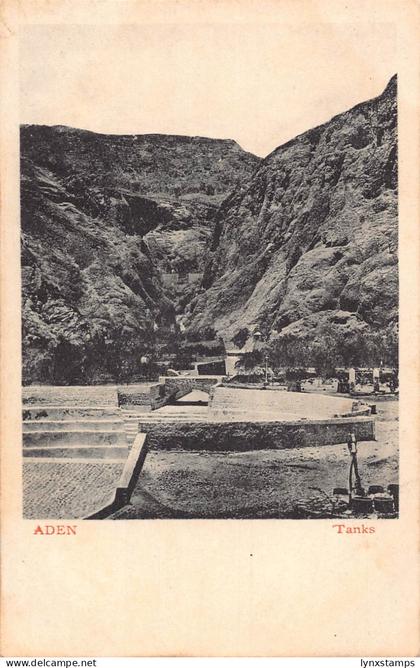 B617 Yemen Aden Tanks vintage postcard