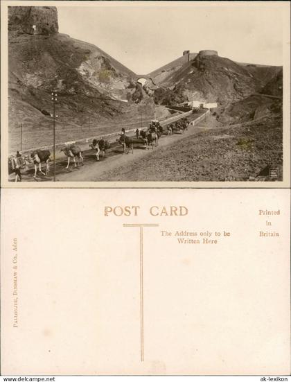 Postcard Aden Jemen عدن Caravane - Stadtmauer 1926