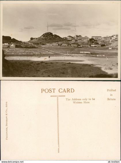 Postcard Aden Jemen عدن Vorstadt mit Fußballfeld 1926