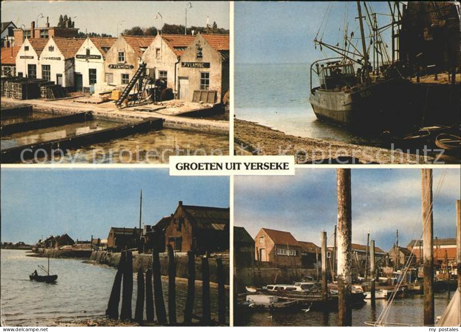 Yerseke Austern Muschelzucht Hafen Schiff