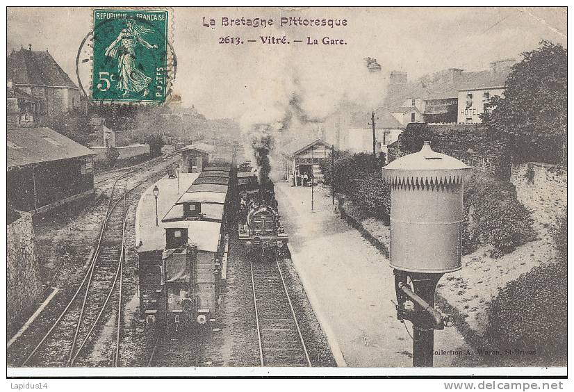 YM 344 /C P A VITRE  (35)  LA GARE