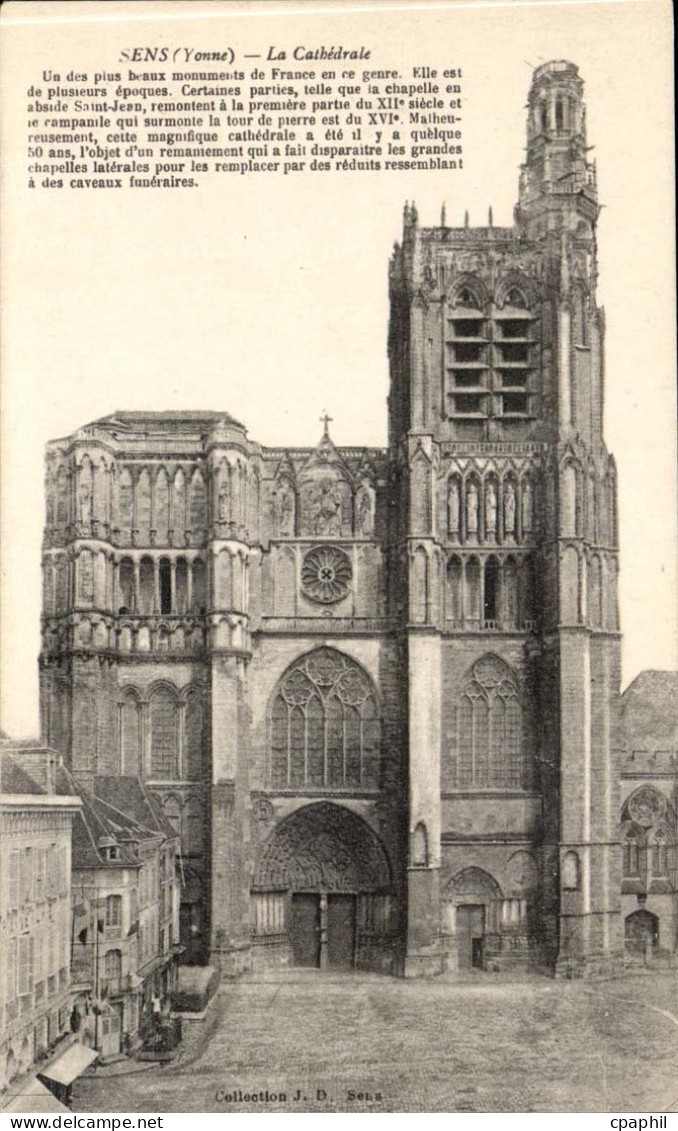 Yonne - Sens - La Cathedrale - CPA