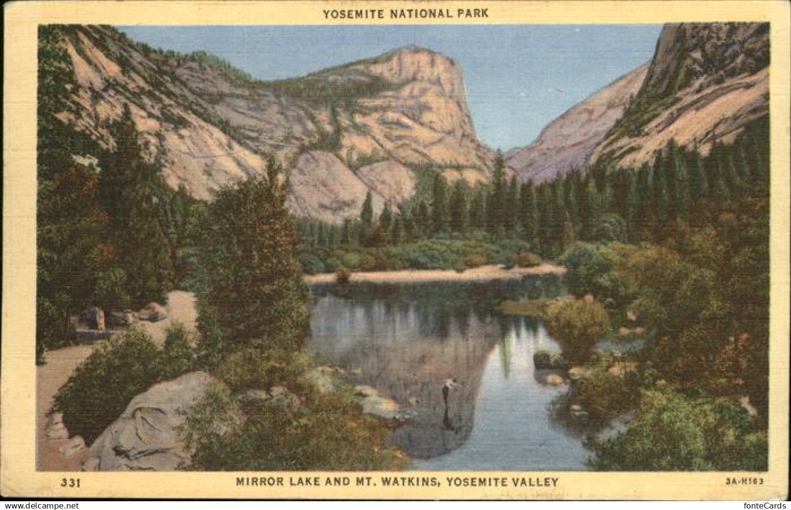 Yosemite National Park Mirror Lake Mt. Watkins Yosemite Nationalpark