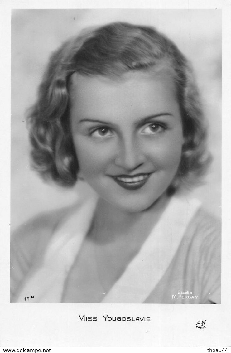 ¤¤  -    YOUGOSLAVIE   -   Carte-Photo de " MISS YOUGOSLAVIE "  -   ¤¤