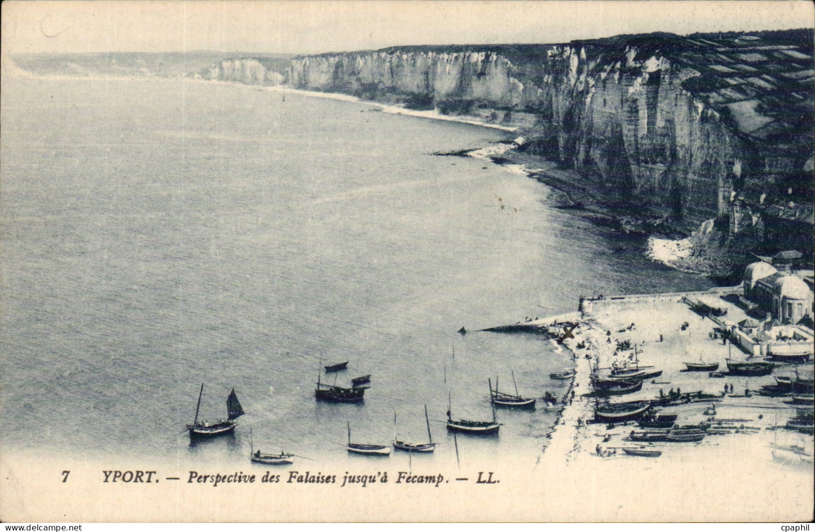 Yport - Perspective des Falaises jusqu a Fecamp - CPA