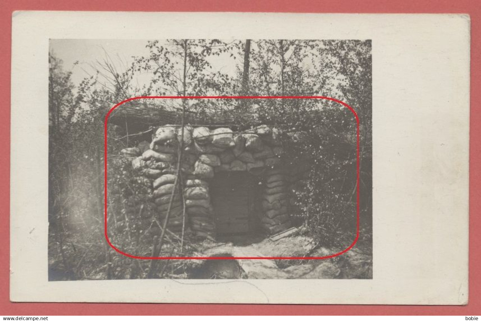 Ypres Ypern : Belgique  Belgien : Carte Photo Abri à Munitions / Guerre 1914-18.