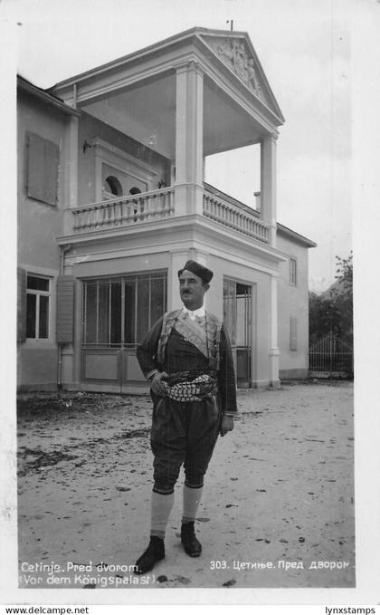 A853 Montenegro Yugoslavia 1937 Cetinje National Costume RPPC postcard