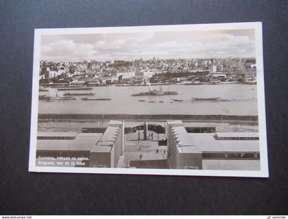Echtfoto AK 1938 Jugoslawien Belgrade vue de la foire Dampfer auf dem Fluss Auslands PK nach Zürich