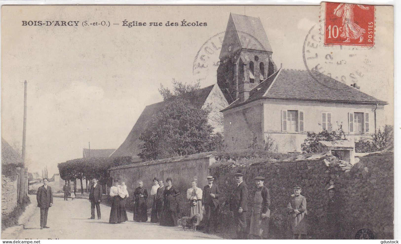 Yvelines - Bois-d'Arcy - Eglise rue des Ecole