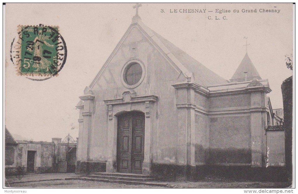 yvelines : LE  CHESNAY  :  vue  église  du  grand  chesnay