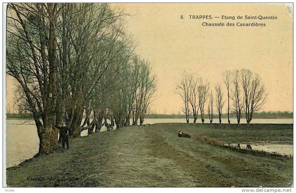 Yvelines réf 78-97 : Trappes : étang de St Quentin chaussée des Canardières