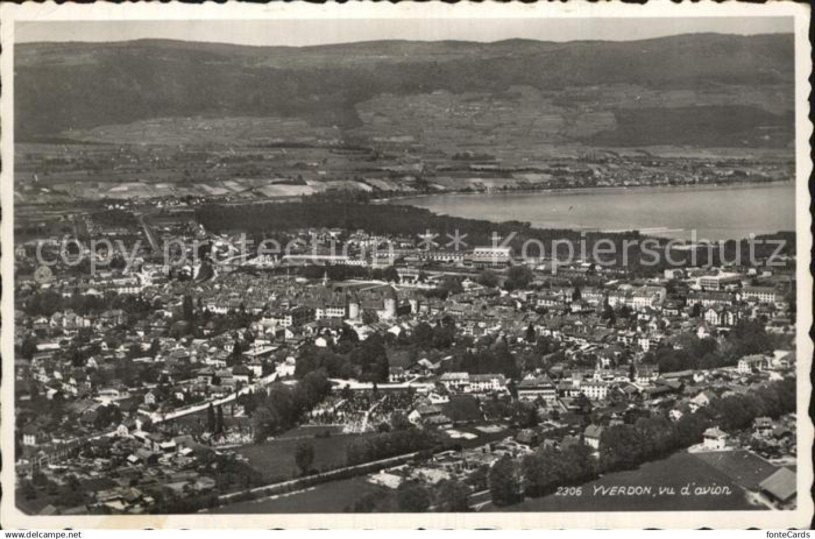 Yverdon VD Vu d avion