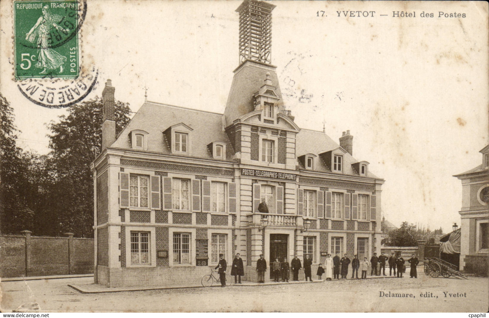 Yvetot CPA Hotel des Postes