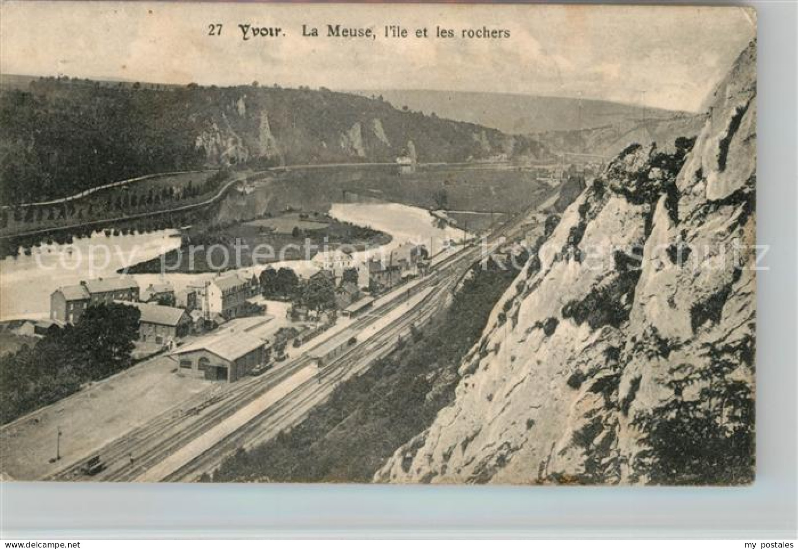 Yvoir Meuse Felsen