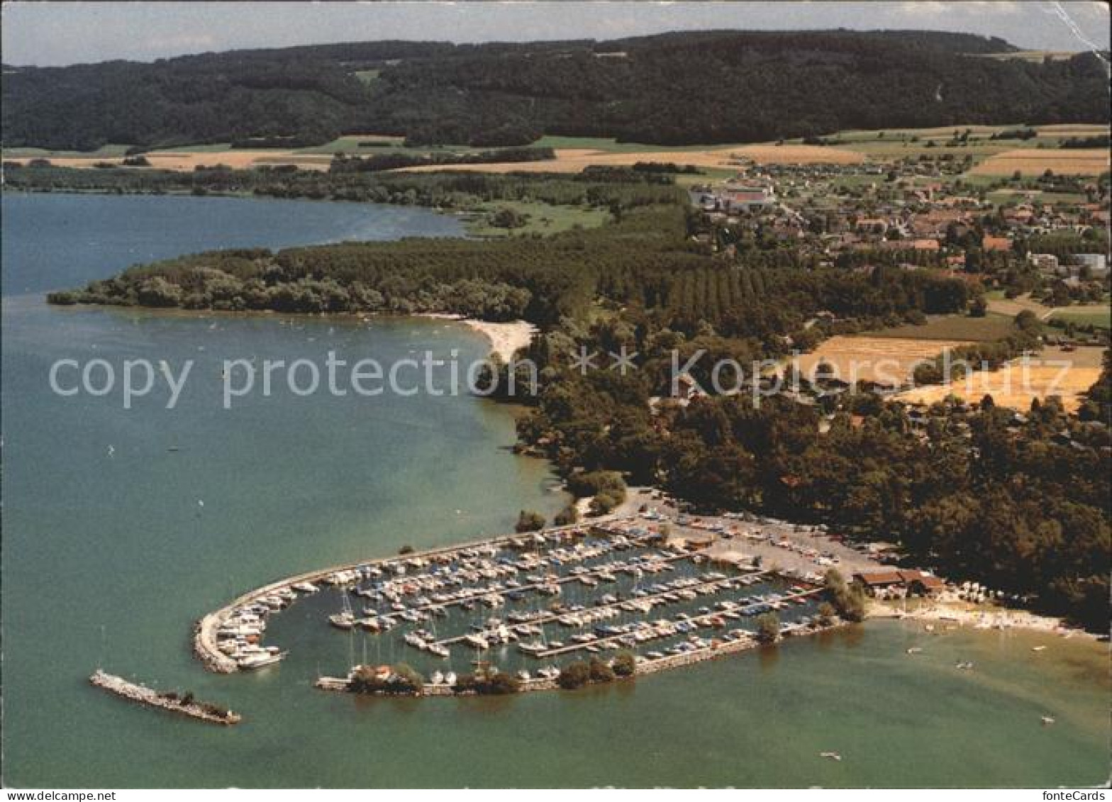 Yvonand Fliegeraufnahme Le Colvert