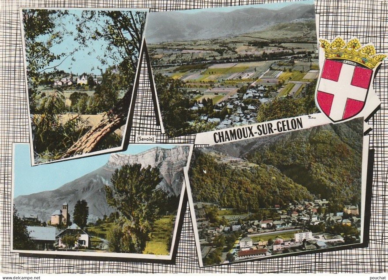 Z+23-(73) CHAMOUX SUR GELON - CARTE MULTIVUES COULEURS - 2 SCANS