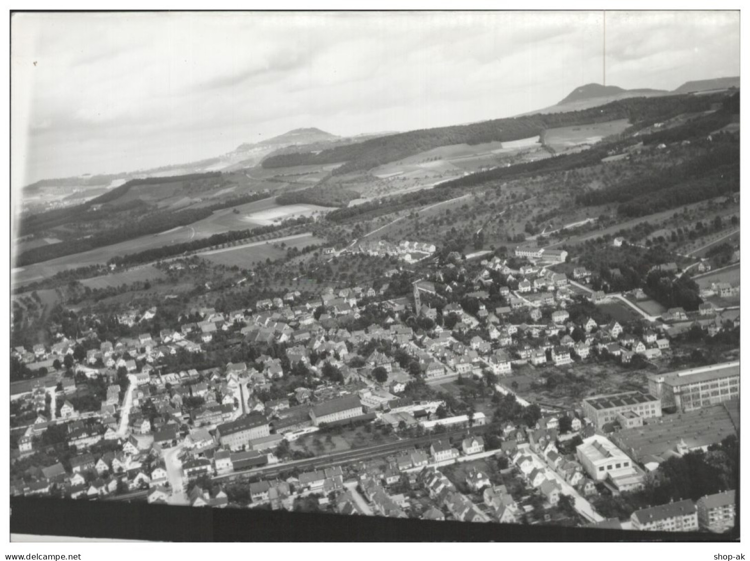 ZA-0422/ Eislingen bei Göppingen  Foto Luftbild 18 x 13 cm 1956