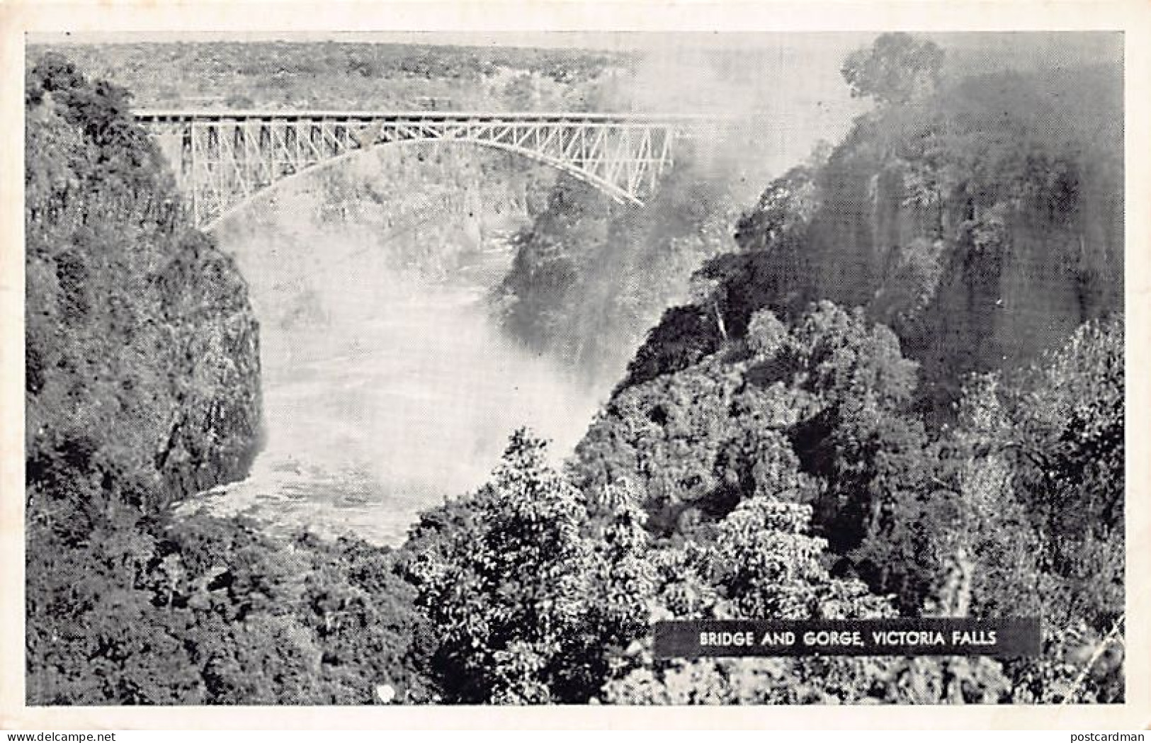 Zambia - Bridge and Gorge, Victoria Falls - Publ. Rhodesian Printers Ltd