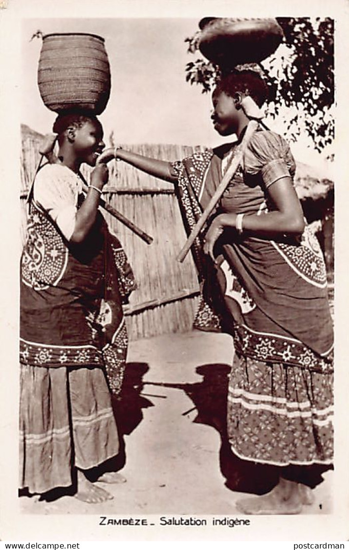 Zambia - The native greeting - Publ. The evangelical missions of Paris (France)