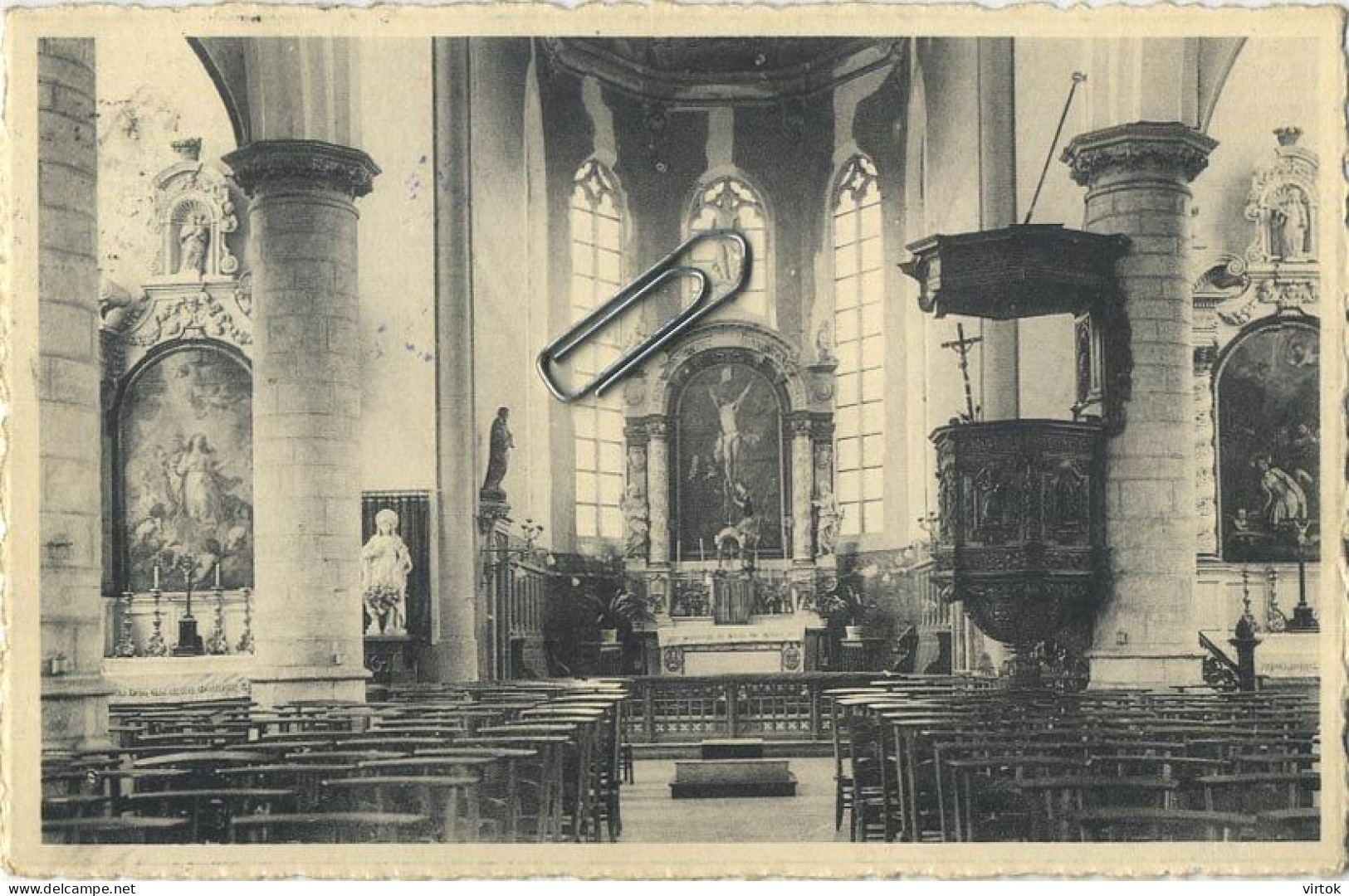 Zandhoven : de kerk binnenzicht