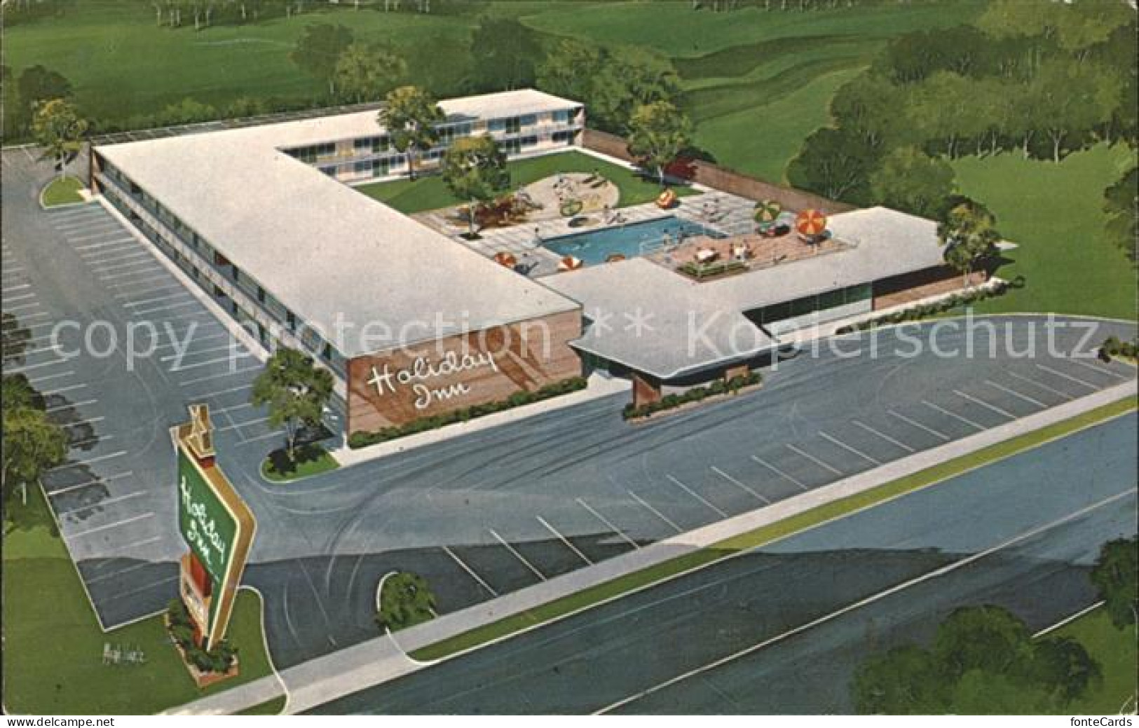 Zanesville Ohio Fliegeraufnahme Holiday Inn Hotel