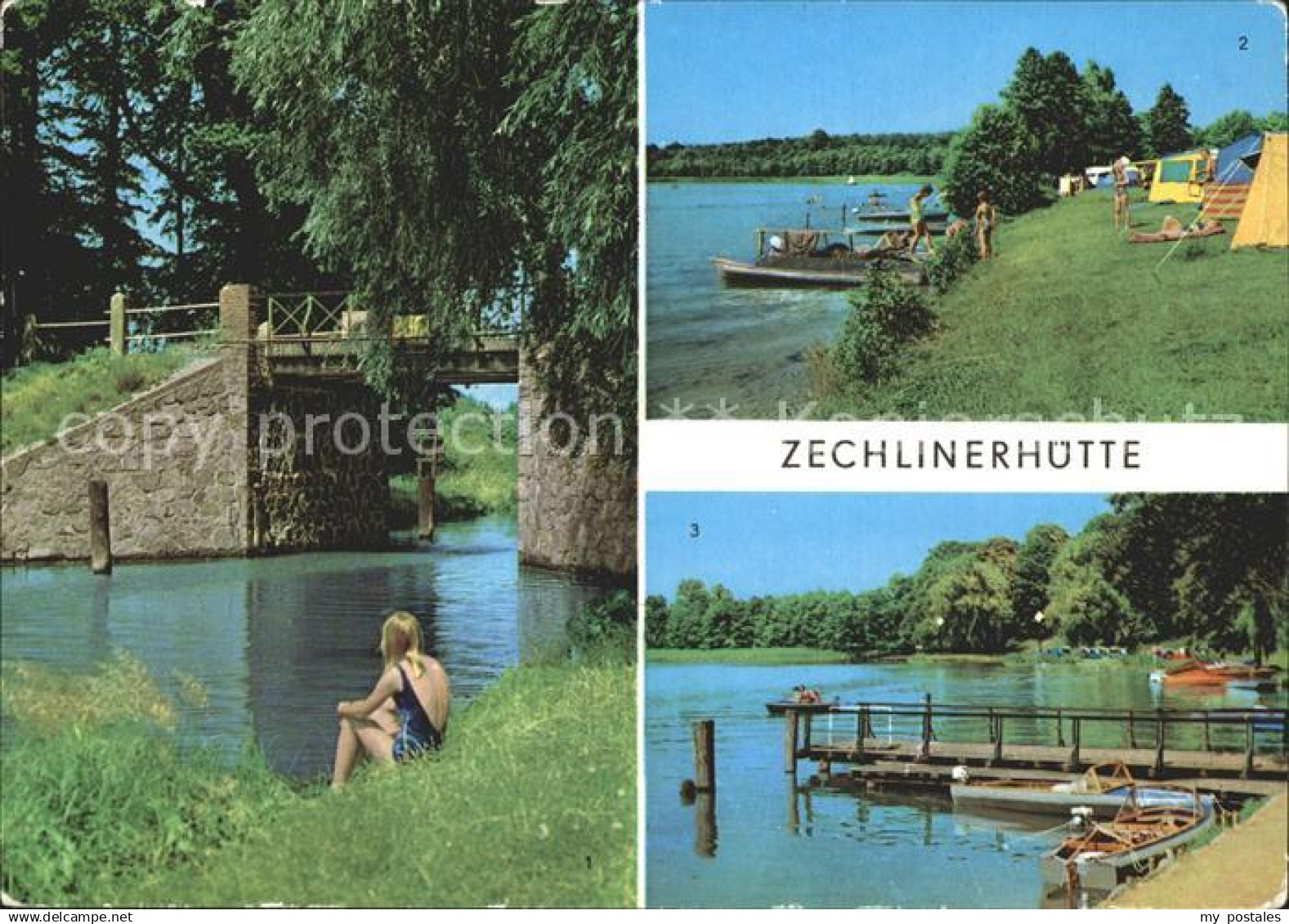 Zechlinerhuette Jagowbruecke Zeltplatz Ekernkoppel Damfperanlegestelle