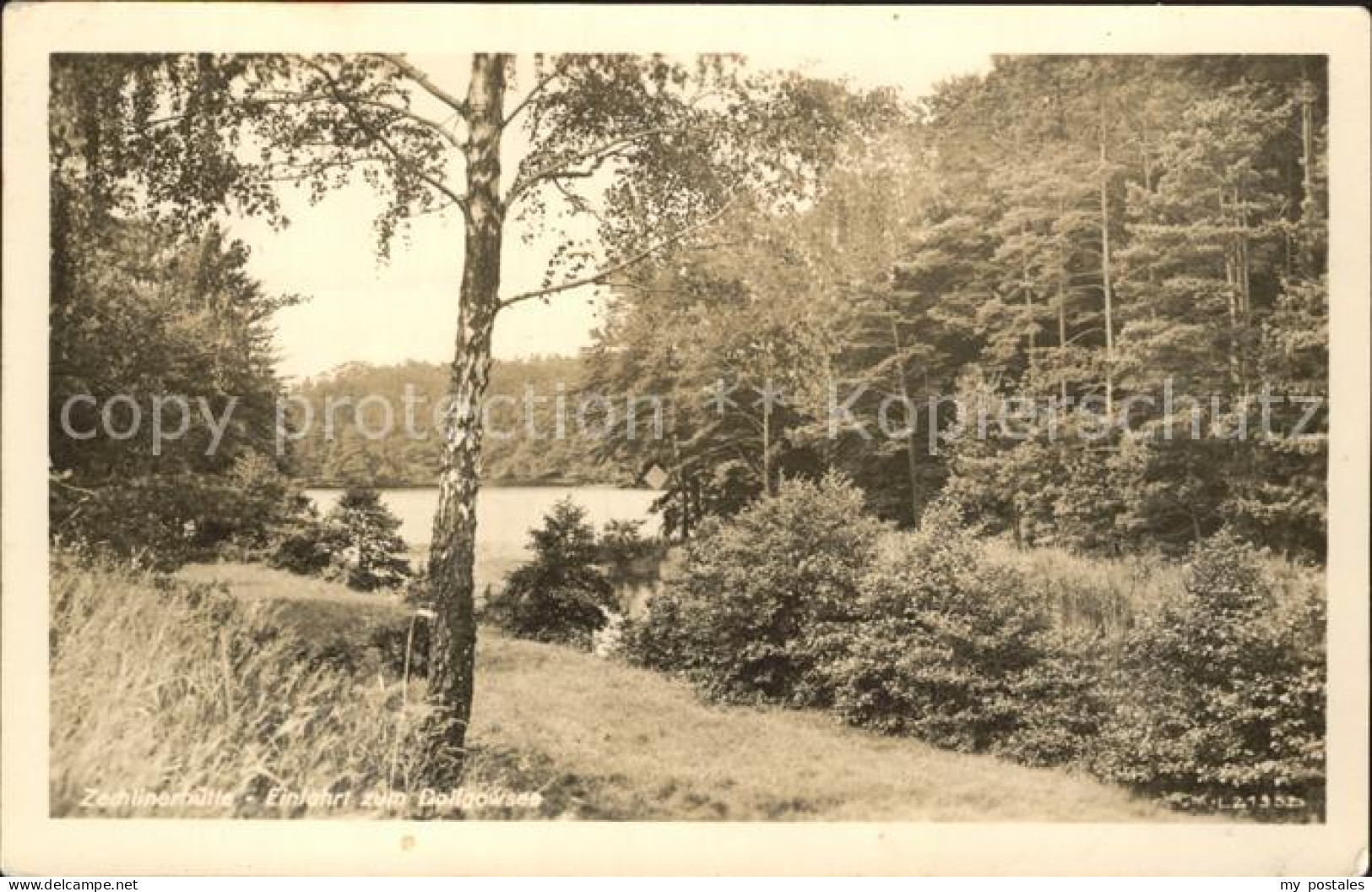 Zechlinerhuette Zufahrt zum Dolgowsee