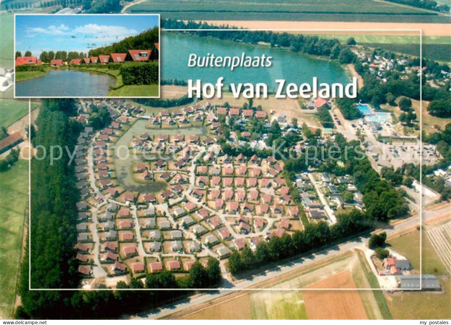 Zeeland Niederlande Buitenplaats Hof van Zeeland Fliegeraufnahme