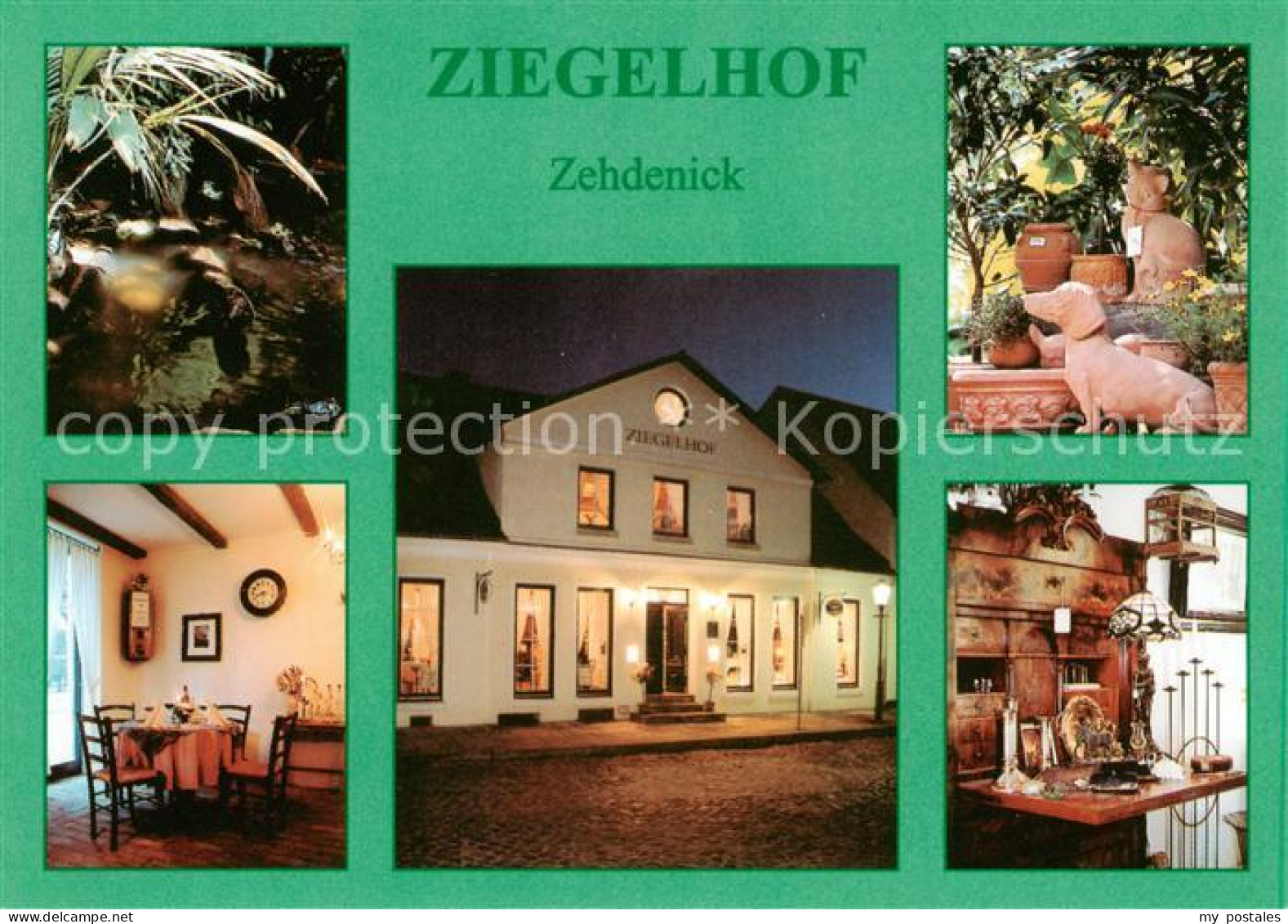 Zehdenick Cafe Weinstube Ziegelhof Teich Gaststube Terracotta Figuren
