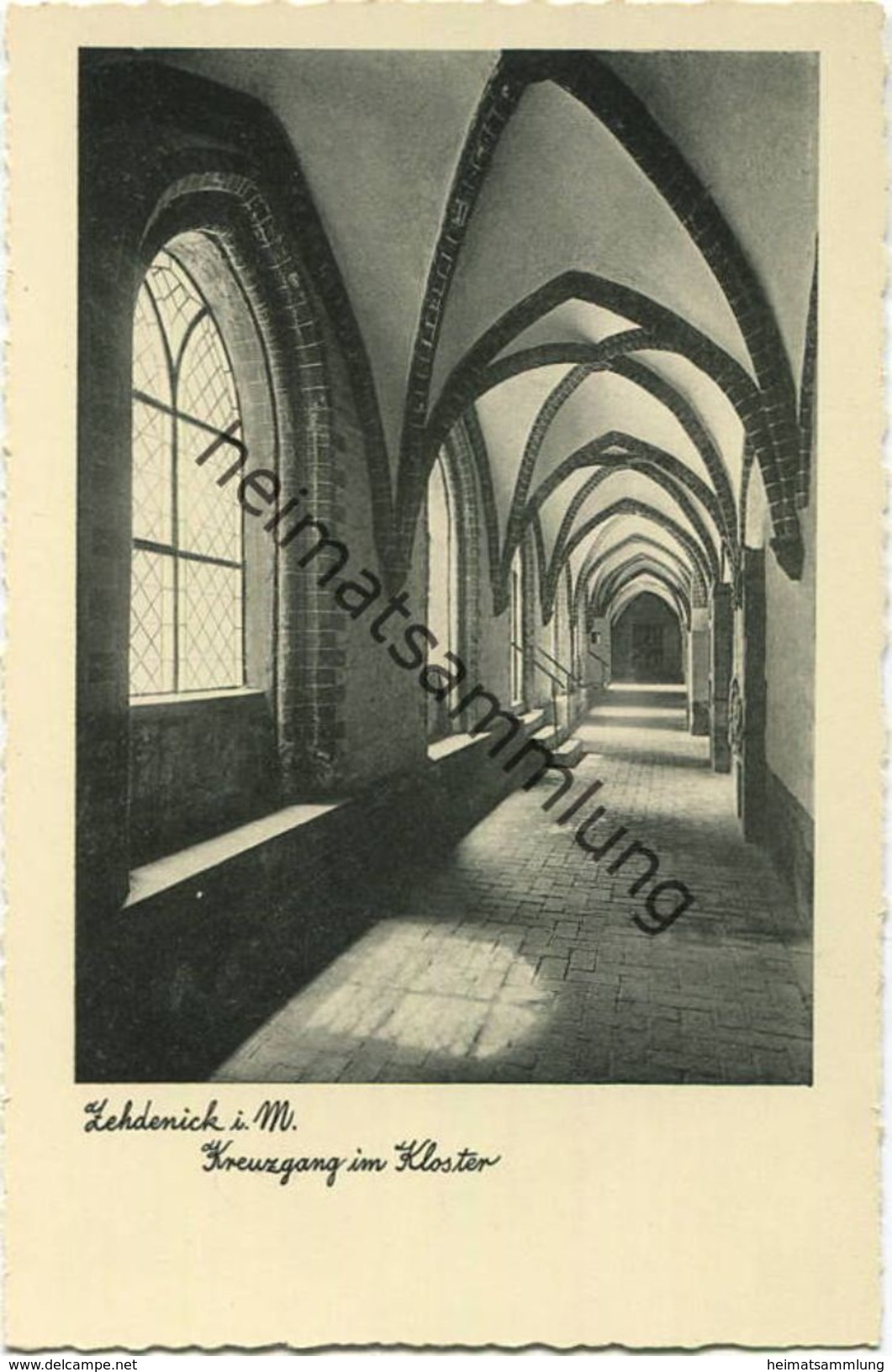 Zehdenick - Kreuzgang im Kloster - Verlag Carl Brinkmann Breslau