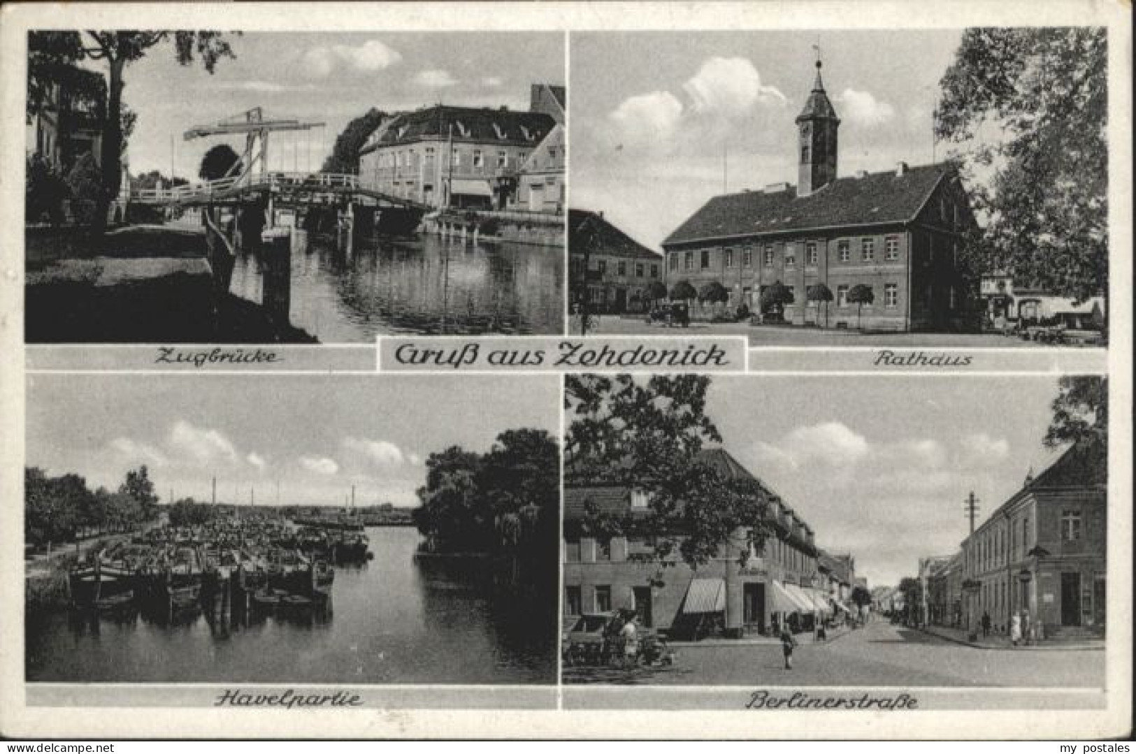 Zehdenick zugbruecke Rathaus Berlinerstrasse Havel
