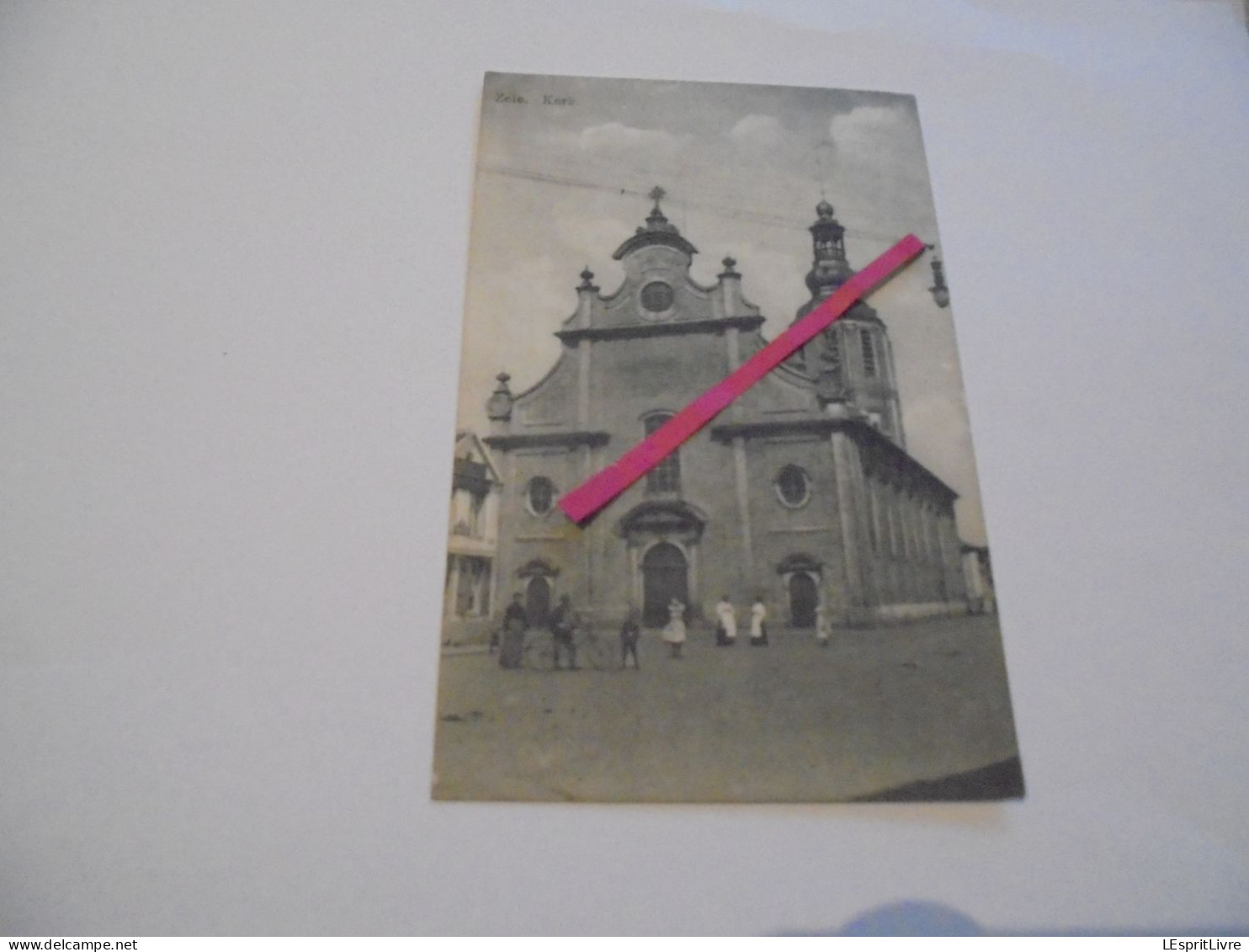 ZELE Kerk Eglise Animée Carte Postale CP AK PK