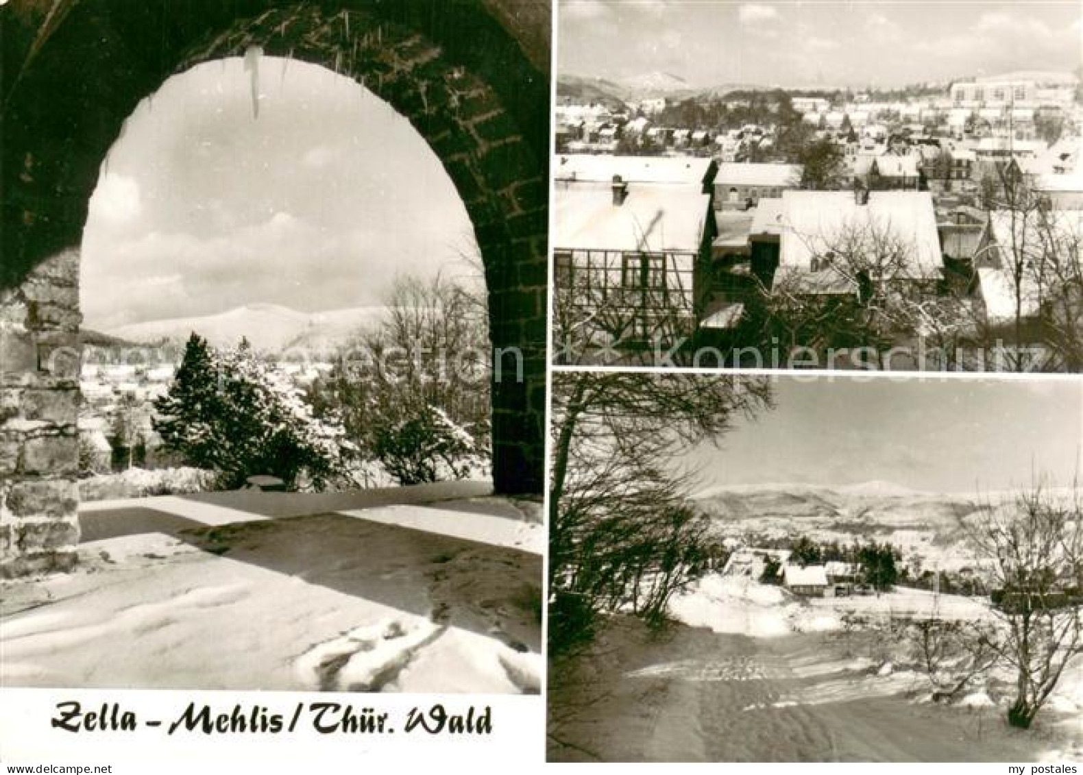 Zella-Mehlis Torblick Panorama Winteridyll