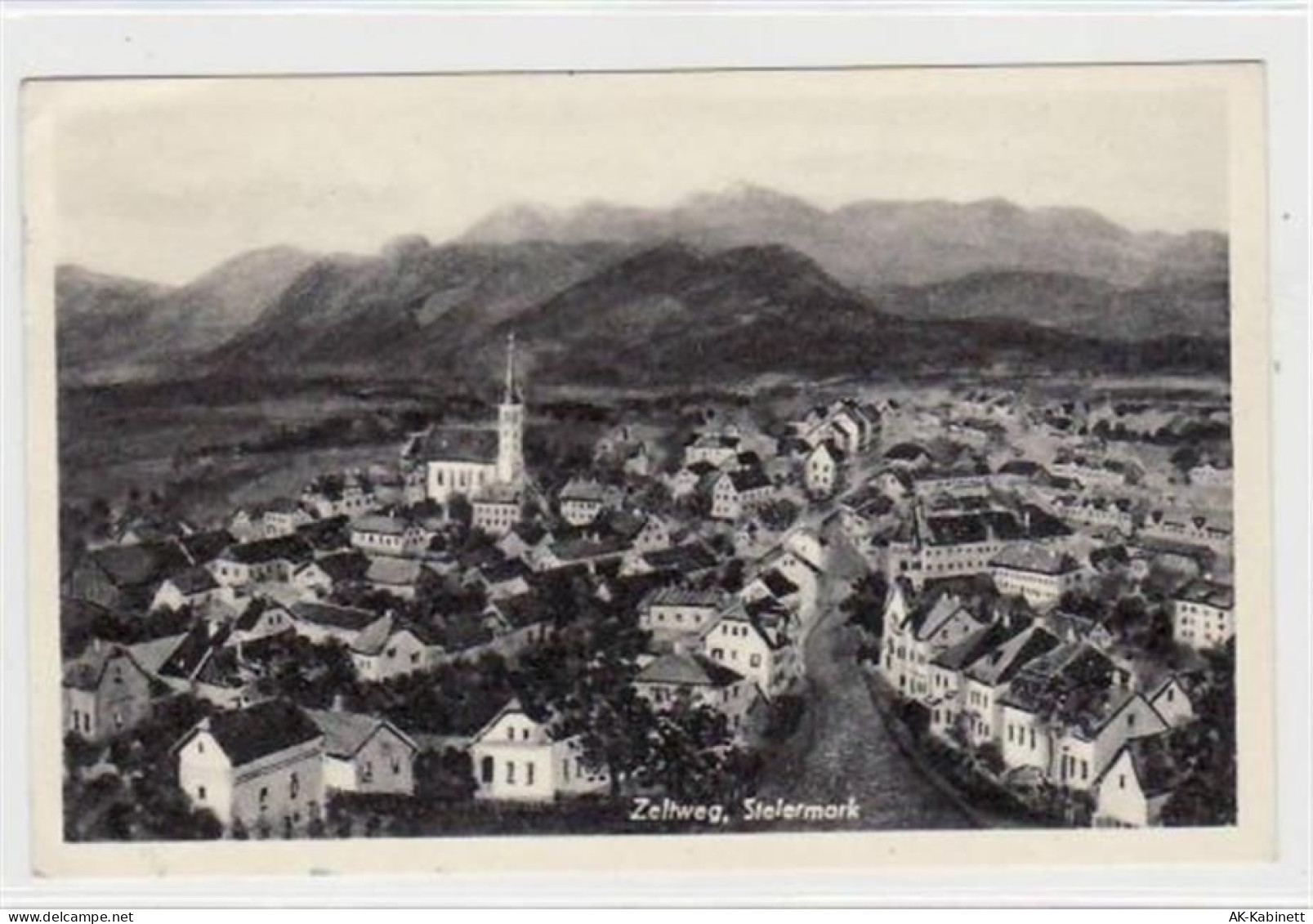 Zeltweg gelaufen von 1956. Leichter Bug oben links, sonst gut erhalten... - 39040737