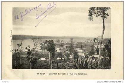 AFRIQUE - République Centrafricaine - BANGUI - Quartier Européen (vue du Bataillon)