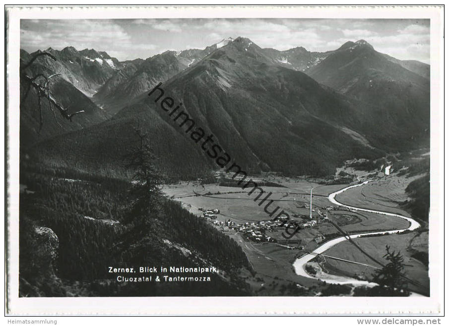Zernez - Nationalpark - Ansichtskarte Großformat