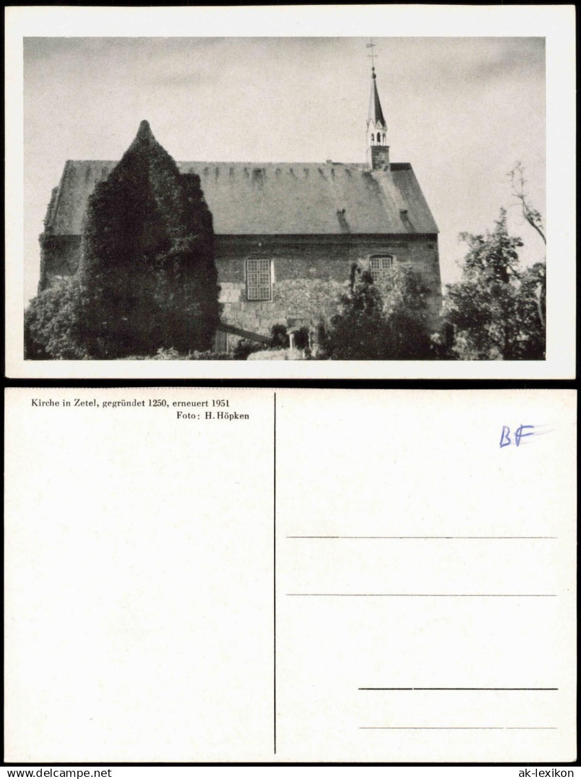 Zetel LK Friesland Kirche in Zetel, gegründet 1250, erneuert 1951 1953