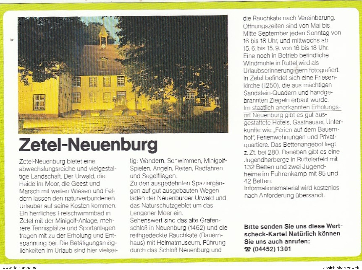 Zetel-Neuenburg, Werbekarte ngl #F8604