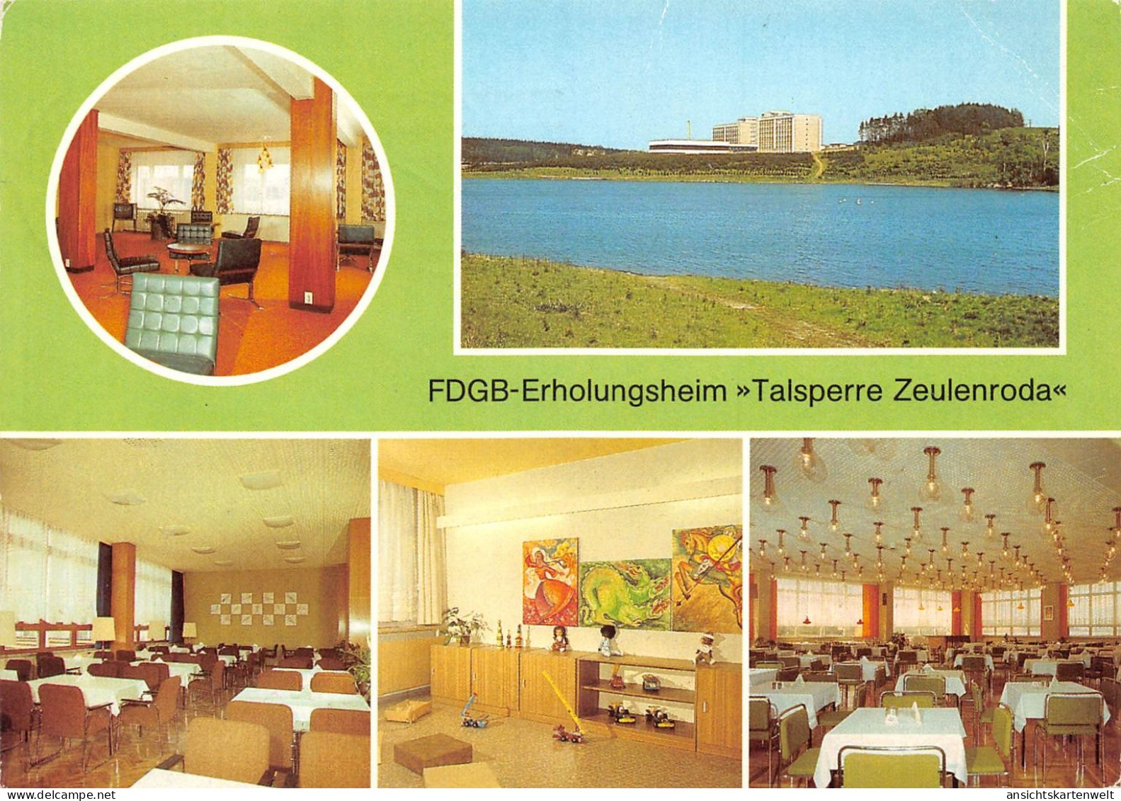 Zeulenroda FDGB-Erholungsheim "Talsperre Zeulenroda" gl1984 #184.287