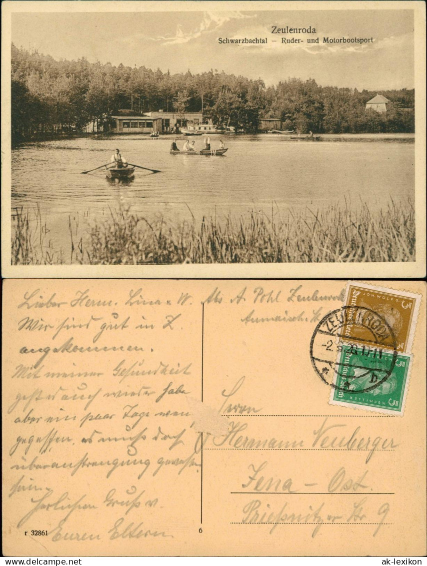 Zeulenroda-Zeulenroda-Triebes Schwarzbachtal Ruder- und Motorbootsport 1928