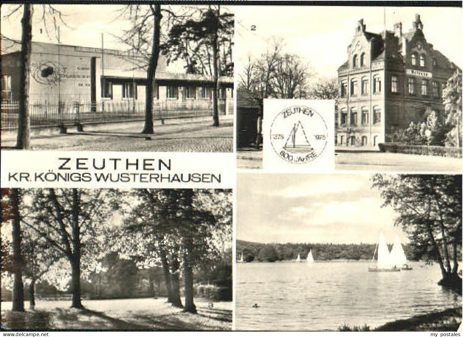 Zeuthen Akademie Rathaus Philipp Mueller Platz See x 1976