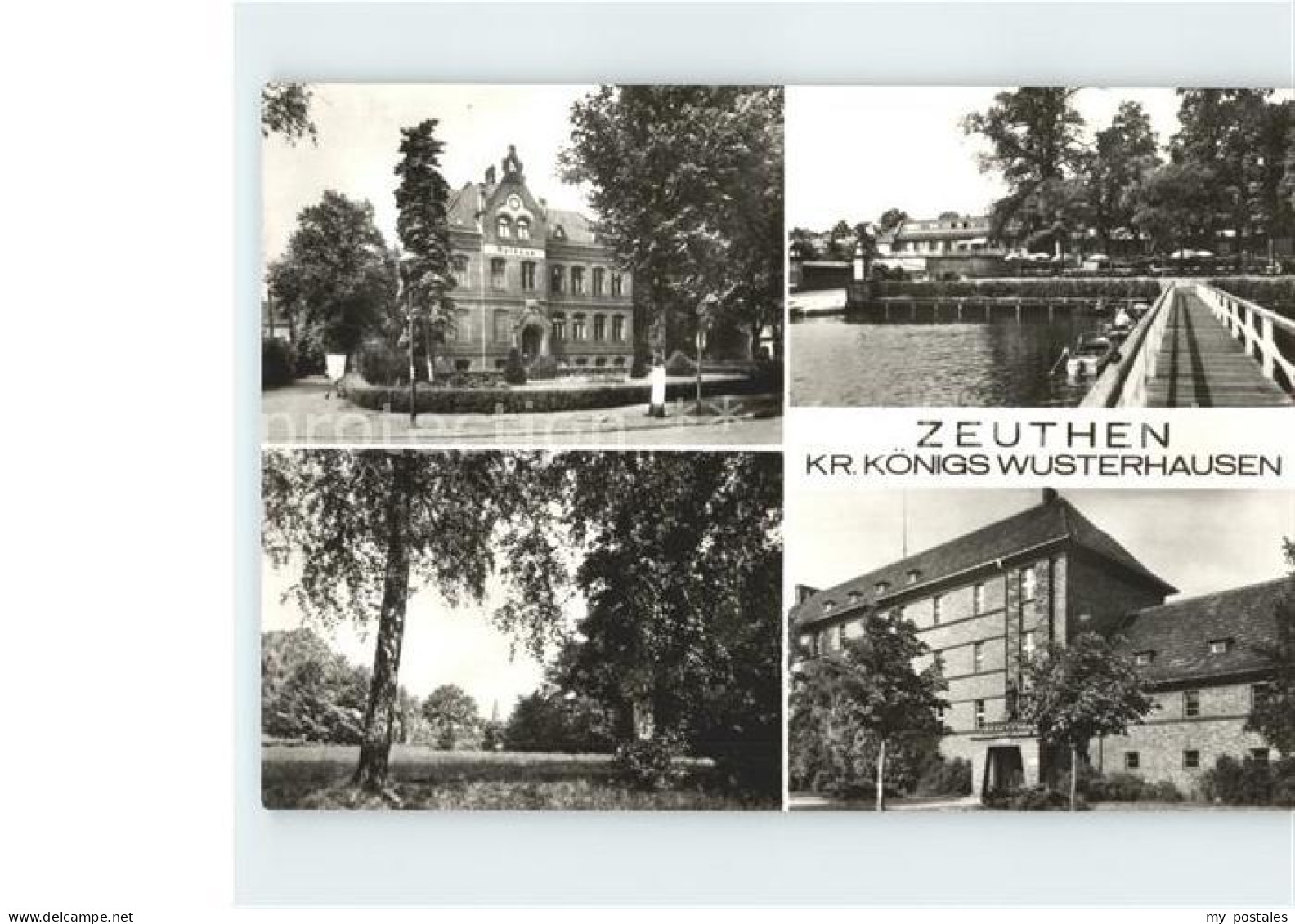 Zeuthen Bruecke Burg Rathaus